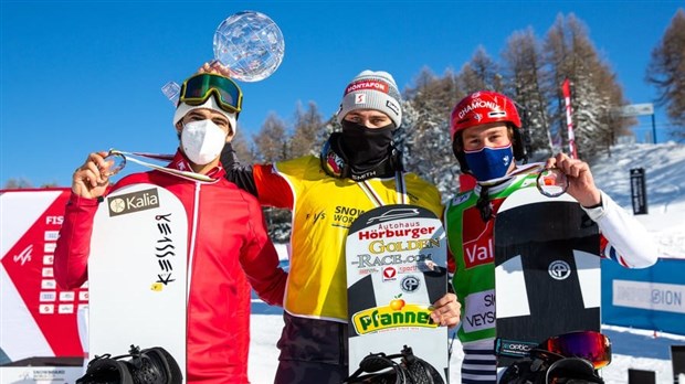 Éliot Grondin vice-champion au classement général de la Coupe du monde de snowboard cross 