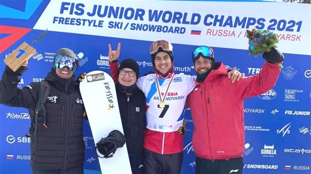 Éliot Grondin sacré champion du monde de snowboard cross junior