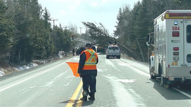 Les vents violents ont causé de nombreuses pannes d'électricité en Beauce
