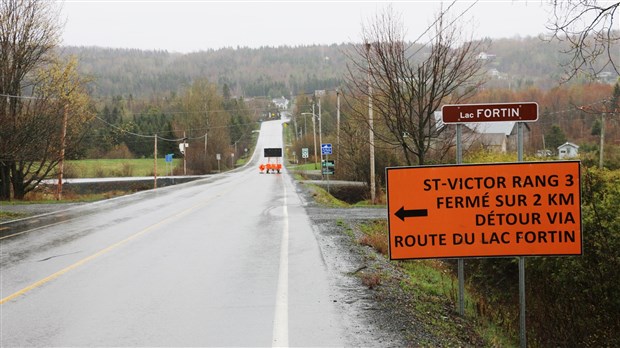 Début de travaux routiers à Saint-Victor