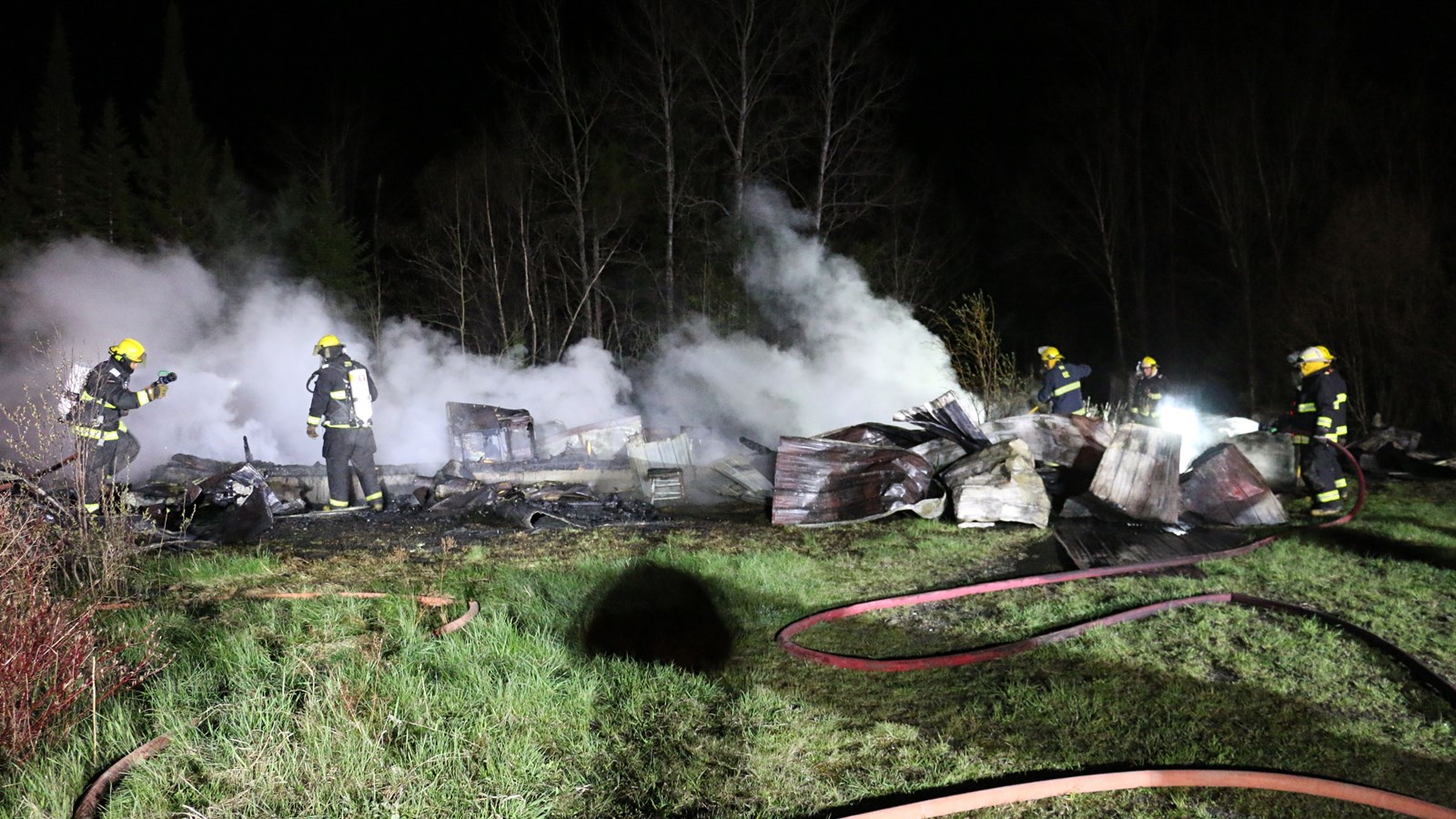 Feu de cabane à sucre à SainteClotilde