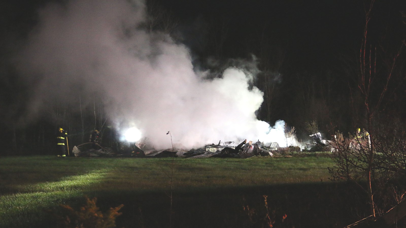 Feu de cabane à sucre à SainteClotilde