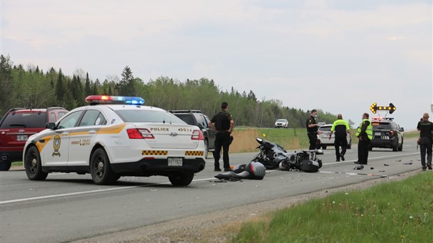Deux personnes gravement blessées dans un accident de moto