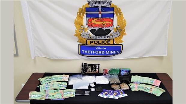 Perquisition et arrestation en matière de stupéfiants à Thetford Mines