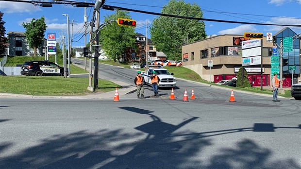 Circulation perturbée dans la 118e rue à Saint-Georges