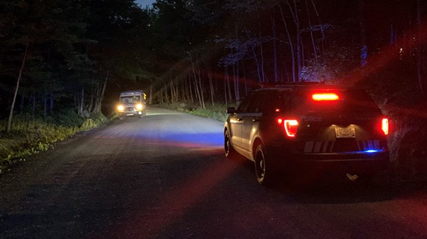 Accident de moto au Lac-Raquette