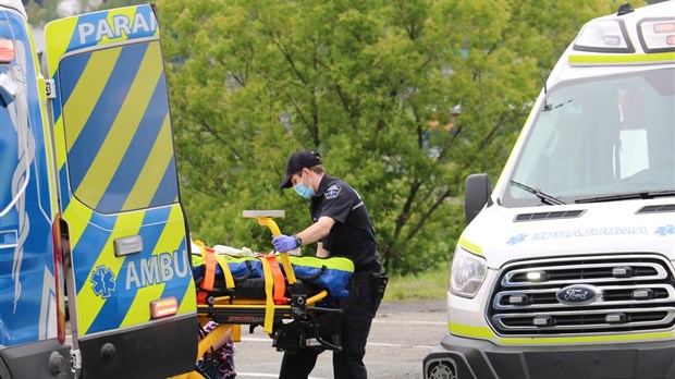 Collision sur l'avenue Lambert à Beauceville