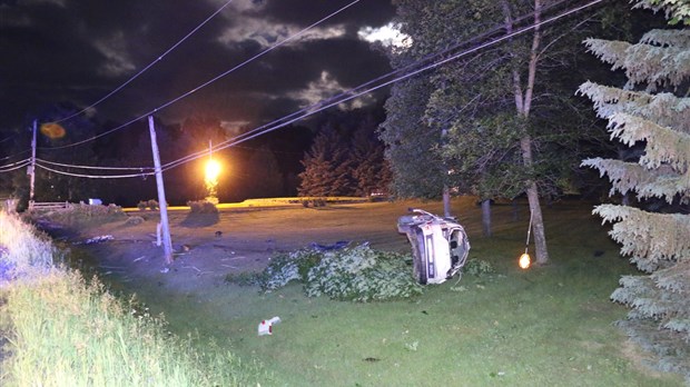 Une personne blessée dans une sortie de route à Saint-Georges