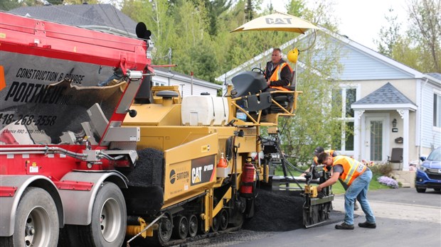 Travaux de pavage sur trois sections à Saint-Georges