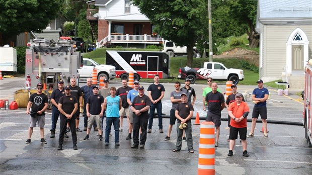 Nouveau record pour le lave-o-thon des pompiers de Vallée-Jonction