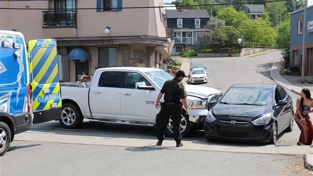 Collision sur le boulevard Renault à Beauceville