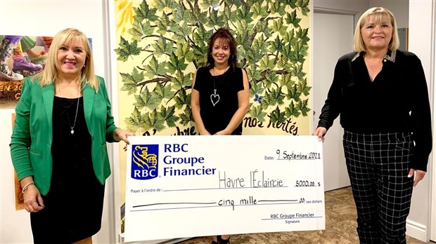 Un don de la RBC pour l'organisme Havre l’Éclaircie 