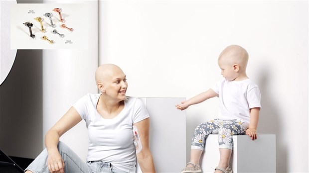 Les boucles d’oreilles de l’Espoir Leucan pour aider les enfants atteints de cancer