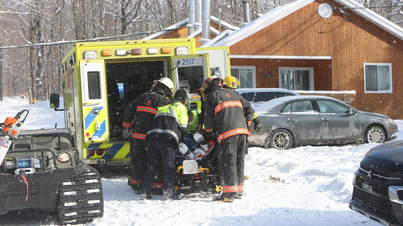 Une motoneigiste gravement blessée à SainteClotildedeBeauce
