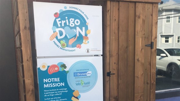 Le Frigo-don attend vos denrées jusqu'à 18 h