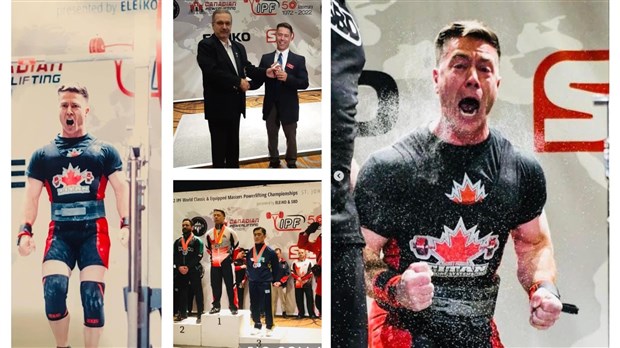 Jean-Sébastien Rhéaume sacré champion du monde en «powerlifting»