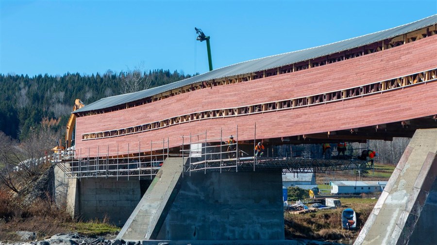 Pont couvert Perrault: réouverture possible en décembre