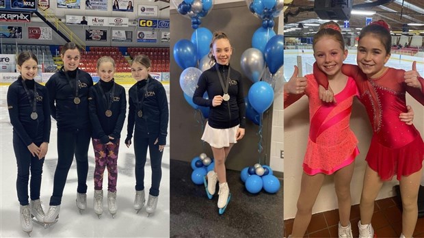Plusieurs patineuses récompensées pour leur prestation