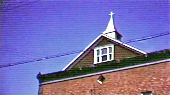 Le clocheton de la chapelle Lacroix en 1950-51