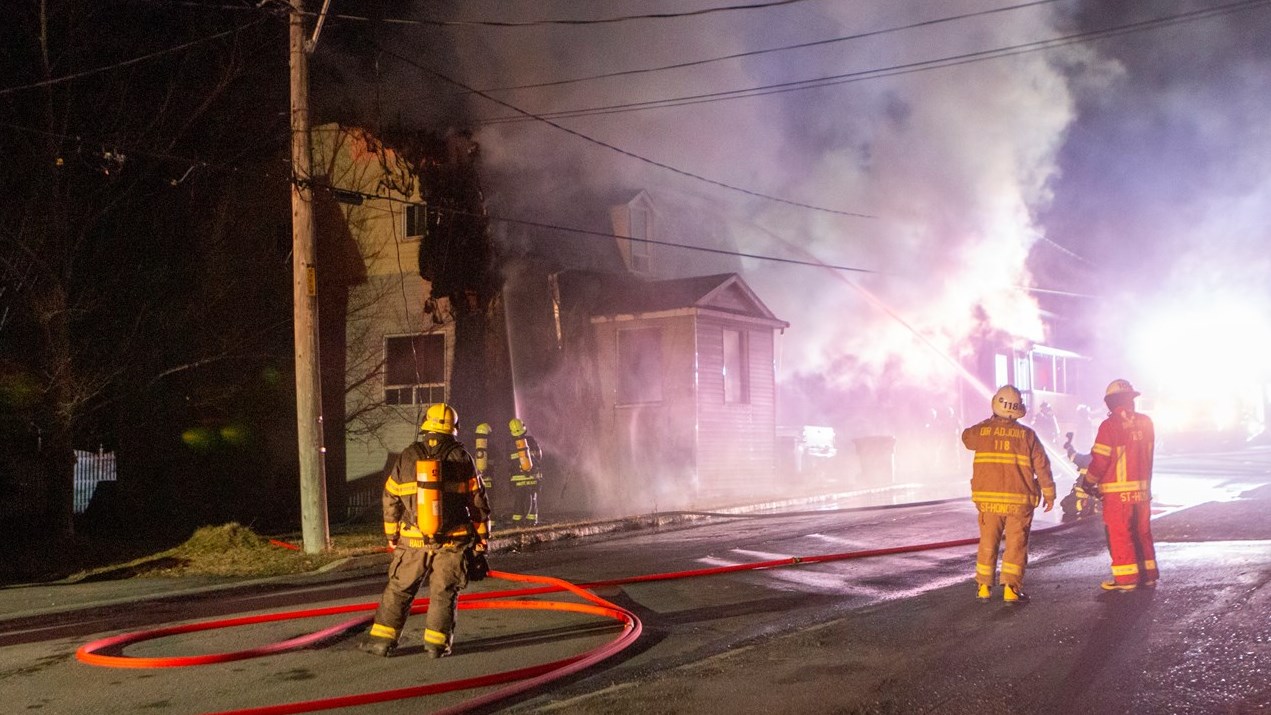 Feu de résidence SaintHonorédeShenley le bâtiment est une perte totale