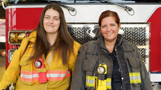 Histoire de pompiers: Lysa et Stéphanie Poulin