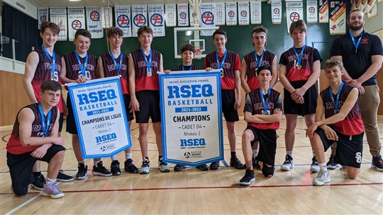 Basketball cadet: les Dragons champions du RSEQ
