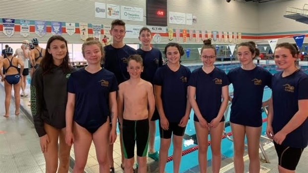 Quarante podiums pour le Club de natation régional de Beauce