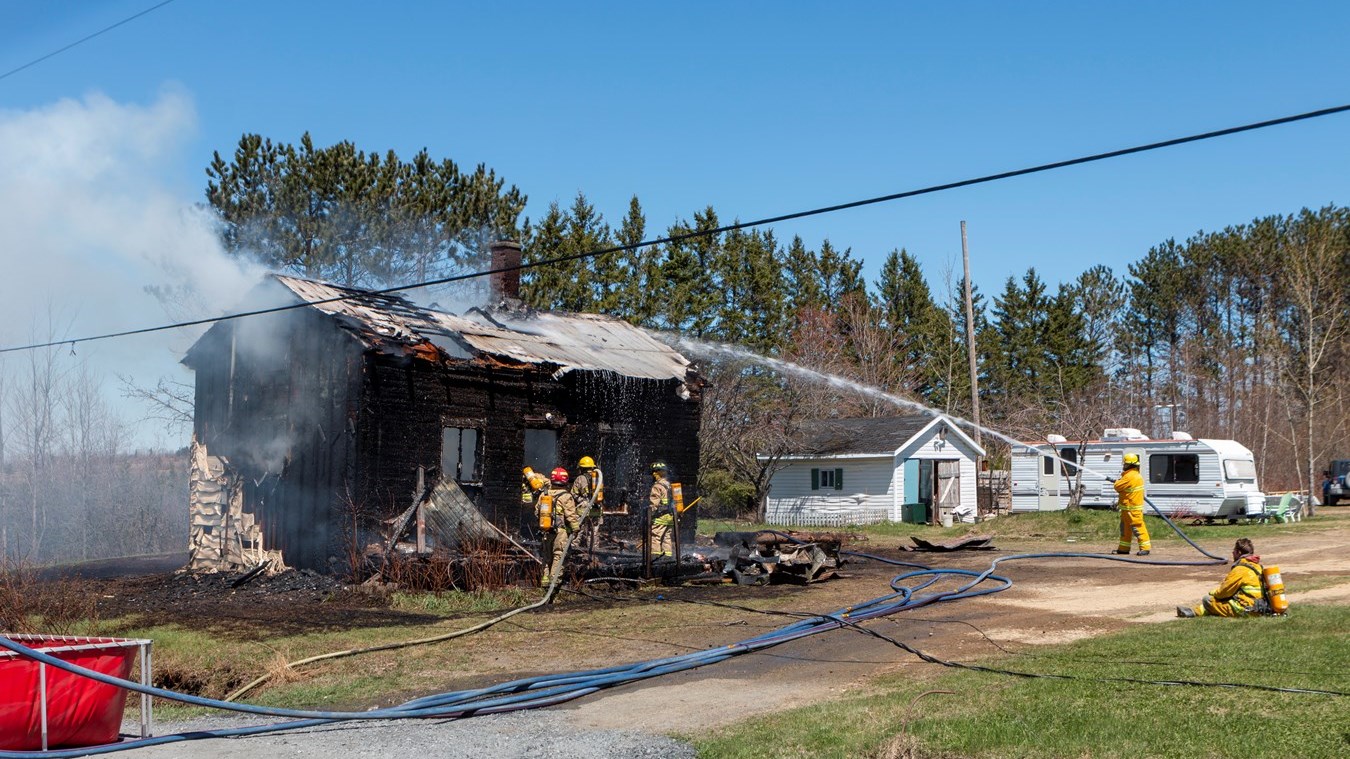 Feu à SaintGédéon la maison est une perte totale