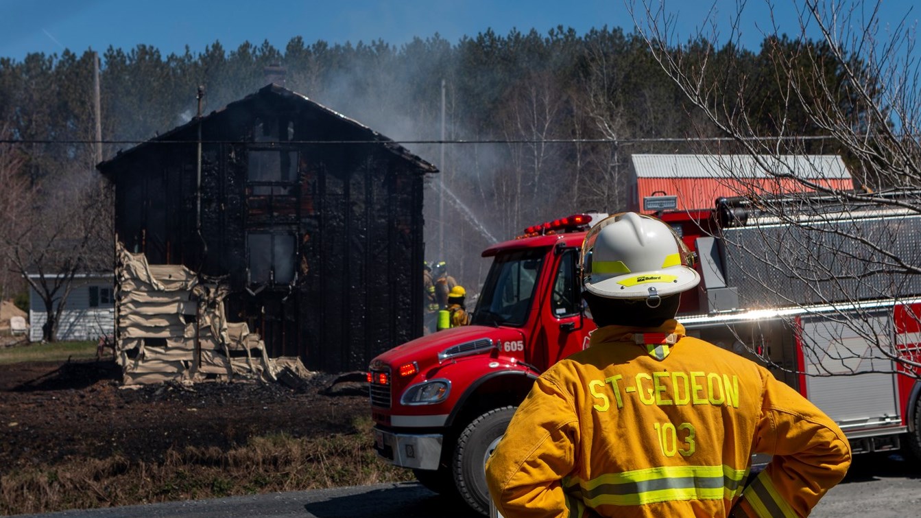 Feu à SaintGédéon la maison est une perte totale