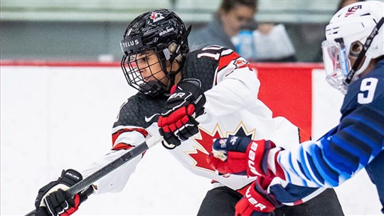 Hockey féminin: le Canada s'incline au compte de 4 à 1