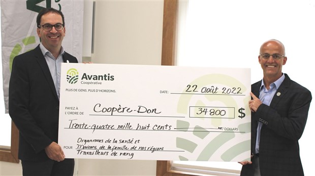 Avantis Coopérative remet 34 800 $ en région