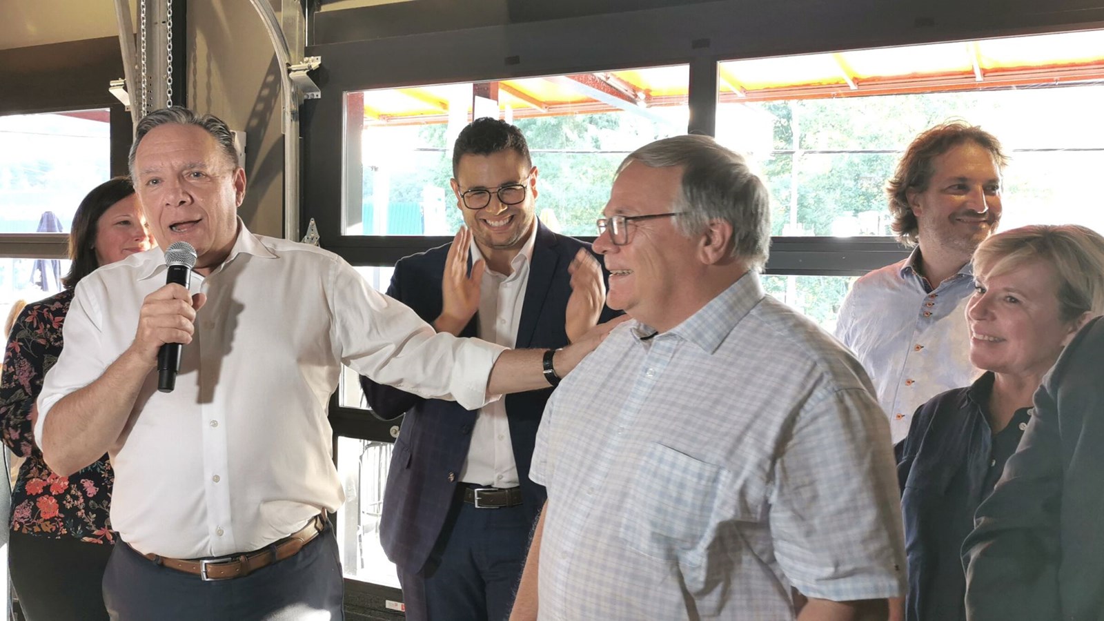 Campagne électorale François Legault s'arrête en Beauce