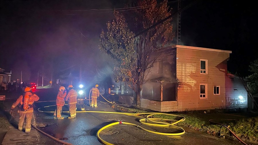 Un incendie dans une résidence de Frampton