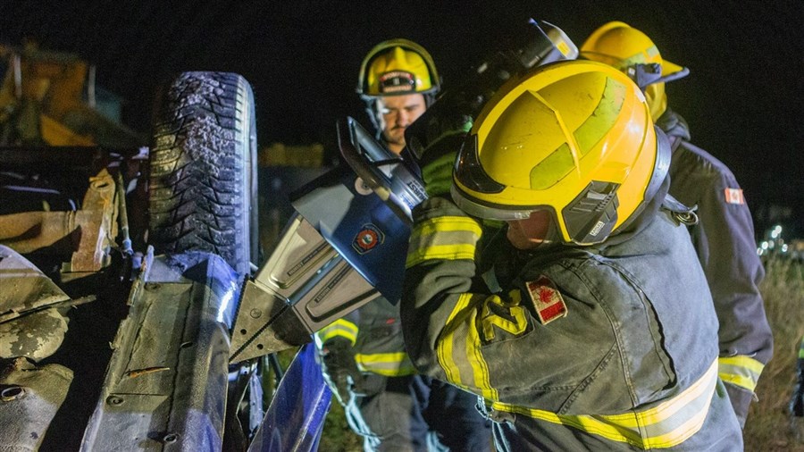 Les pompiers de Beauceville s'entraînent pour mieux intervenir