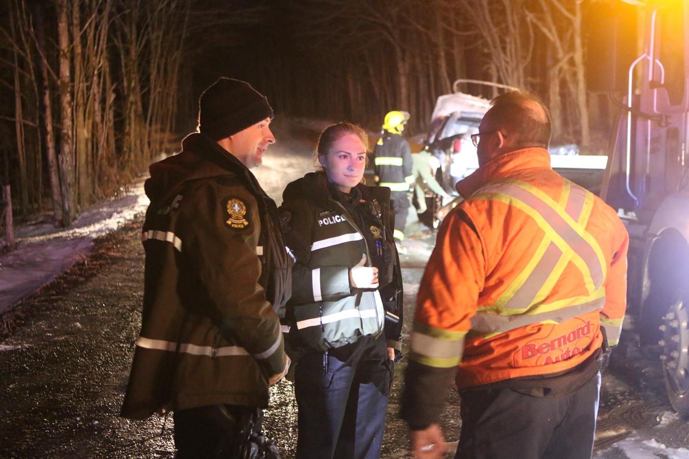 Un véhicule s'enflamme à SaintClotildedeBeauce