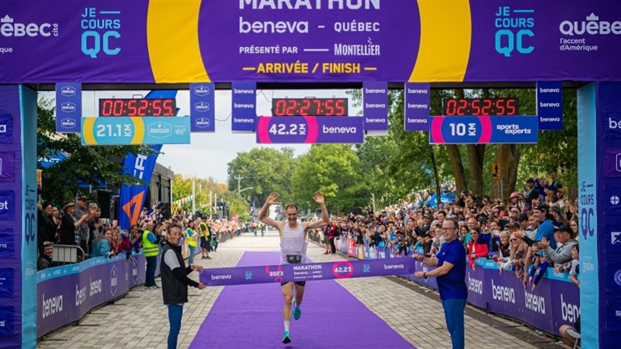 Le Beauceron Simon Leblanc remporte le marathon de Québec