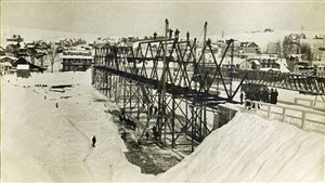 Nouvelles photos de la construction du pont de 1912