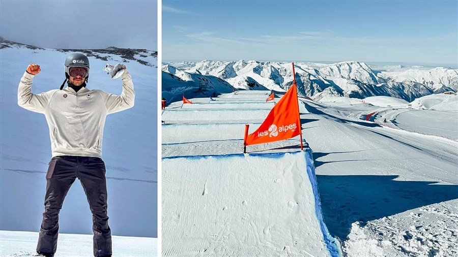 Snowboard cross: déjà une victoire pour Eliot Grondin