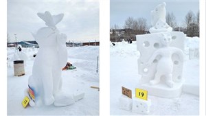 Le concours de sculptures sur neige de Saint-Georges reporté
