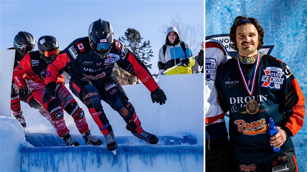 Un athlète beauceron double médaillé en Ice Cross Downhill