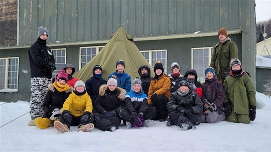 L'Escadron 881 de Saint-Joseph-de-Beauce en survie hivernale
