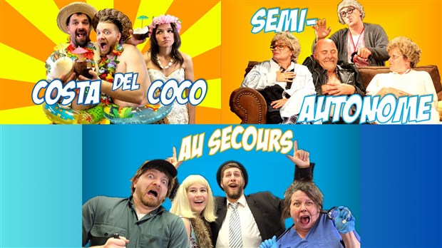 Trois nouvelles comédies au Théâtre de l’Hôtel de Ville à Saint-Joseph