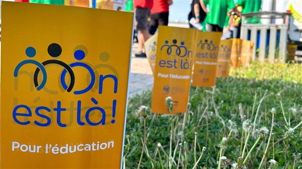 Le Syndicat de l’enseignement de la Chaudière manifeste à Québec aujourd'hui