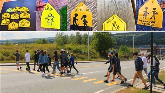 Panneau jaune: une nouvelle idée pour protéger les enfants à la marche