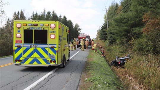 Accident de la route à Saint-Honoré-de-Shenley