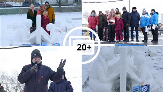 Sculptures sur neige: les gagnants de l'édition 2024 sont connus