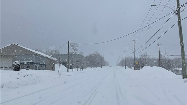 Beauce : avertissement de neige abondante pour la journée