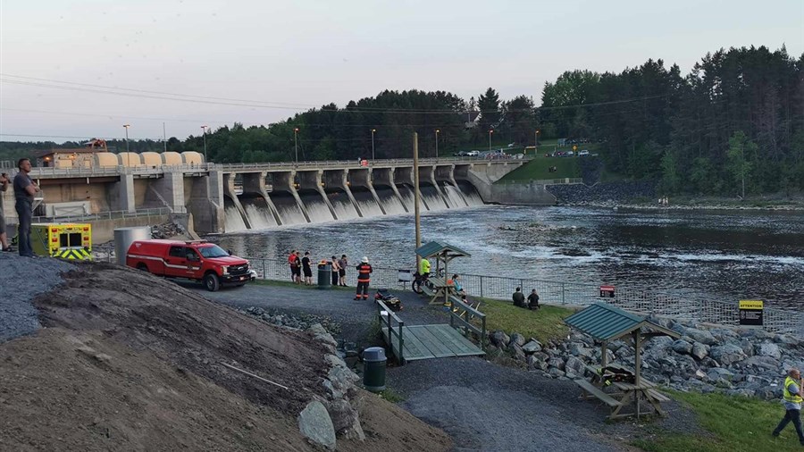 Saint-Georges : opération de sauvetage sur le barrage Sartigan