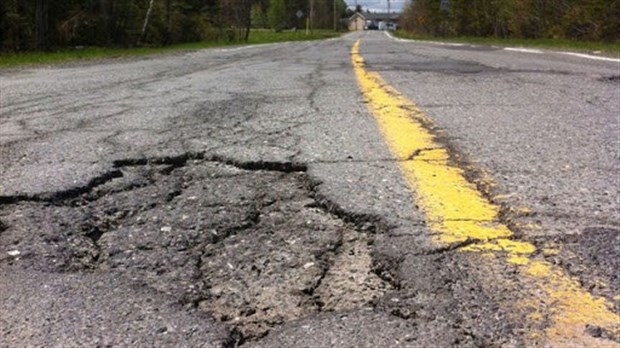 Palmarès des pires routes: une seule de la Beauce dans le top 5 régional