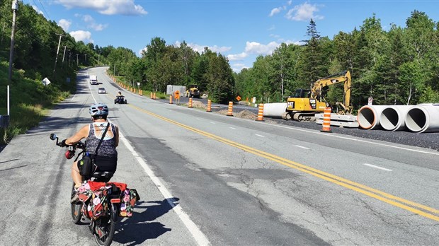 Début des travaux de la traverse de la piste cyclable